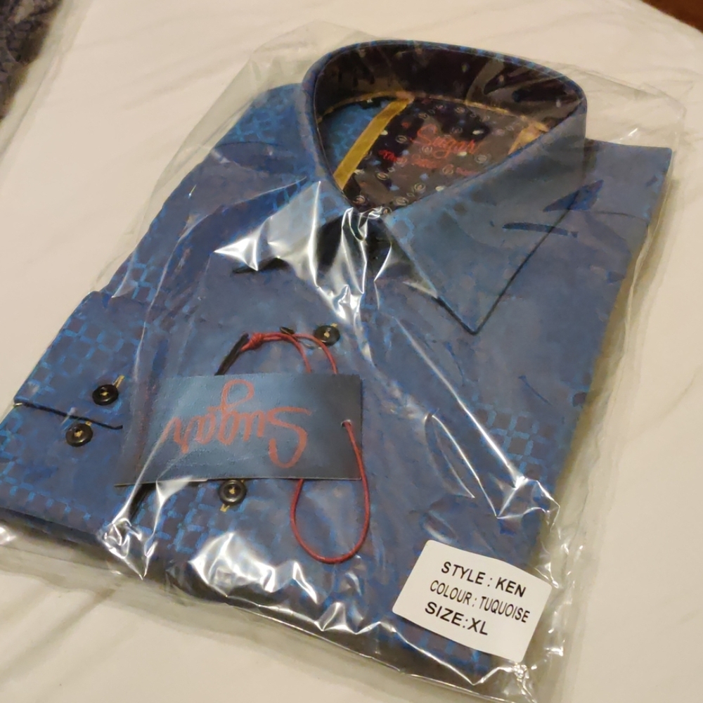 Sugar Ken Shirt - XL Men's - Turquoise